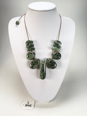 Sobral - Costela de Adão "Leaf" Resin Necklace ( 005527 )