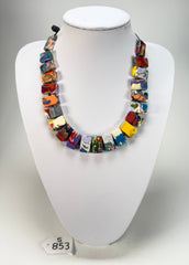 Sobral - Multi-Colour "Rachel" Pollock Resin Necklace ( 000034 )