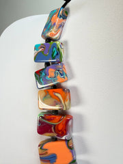 Sobral - Multi-Colour "Rachel" Pollock Resin Necklace ( 000034 )