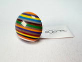 Sobral - Pop Art "Bead Efeitos" Resin Ring ( 004764 ) - Size UK N / US 7