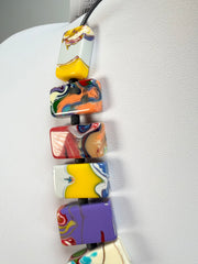 Sobral - Multi-Colour "Rachel" Pollock Resin Necklace ( 000034 )