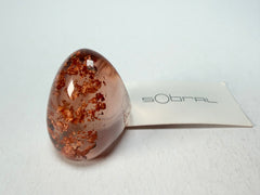 Sobral - Champagne "Super" Resin Ring ( 004337 ) - Size UK Q / US 8