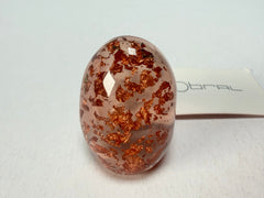 Sobral - Champagne "Super" Resin Ring ( 004337 ) - Size UK Q / US 8