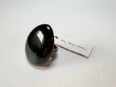 Sobral - Preto "Poesia" Black Resin Ring ( 003597 ) - Size UK T / US 9