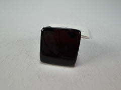 Sobral - Preto "Carre" Black Resin Ring ( 000149 ) - Size UK N / US 7
