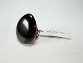 Sobral - Preto "Poesia" Black Resin Ring ( 003597 ) - Size UK V / US 10