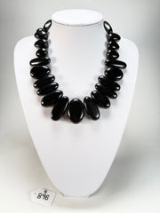 Sobral - Preto "Monica" Black Resin Necklace ( 005412 )