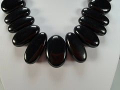 Sobral - Preto "Monica" Black Resin Necklace ( 005412 )