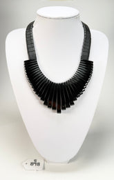 Sobral - Preto "Tupi" Black Resin Necklace ( 004853 )