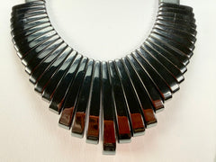 Sobral - Preto "Tupi" Black Resin Necklace ( 004853 )