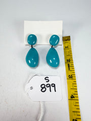 Sobral - Turquoise "Clave Efeitos" Resin Earrings ( 004606 )