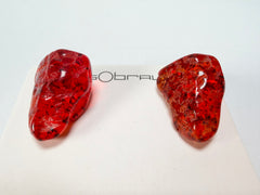 Sobral - Amber "Compasso" Resin Earrings ( 000000 )