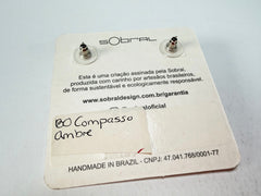 Sobral - Amber "Compasso" Resin Earrings ( 000000 )