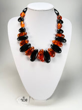 Sobral - Amber & Black "Monica" Studio Creation Resin Necklace ( 000000 )