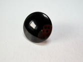 Sobral - Preto "Bead" Black Resin Ring ( 004764 ) - Size UK P / US 7.5