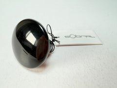 Sobral - Preto "Bead" Black Resin Ring ( 004764 ) - Size UK S / US 9