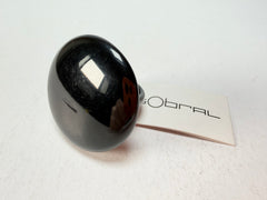 Sobral - Preto "Bead" Black Resin Ring ( 004764 ) - Size UK U / US 10