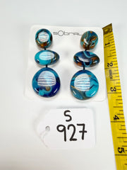 Sobral - Noite Estrelada "Arles" Resin Earrings ( 005545 )