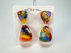 Sobral - Past Present "Duplo Sentido" Resin Earrings ( 003601 )