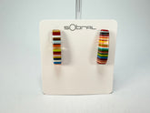Sobral - Pop Art "Guarani" Resin Earrings ( 004858 )