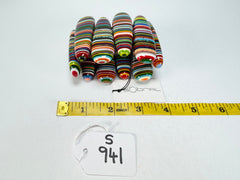 Sobral - Pop Art "Leaf" Elasticated Resin Bracelet ( 005520 )