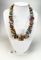Sobral - Pop Art "K" Multi Cubes Resin Necklace ( 003624 )