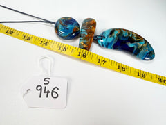 Sobral - Noite Estrelada "Cipreste" Resin Necklace ( 005553 )