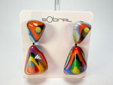 Sobral - Multi-Colour "Anton" Resin Earrings ( 003611 )