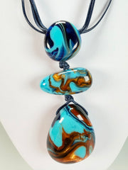 Sobral - Noite Estrelada "Arles" Resin Necklace ( 005548 )