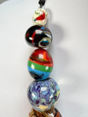 Sobral - Multi-Colour "Pebbles" Studio Creation Resin Necklace ( 000000 )