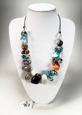 Sobral - Multi-Colour "Pebbles" Studio Creation Resin Necklace ( 000000 )