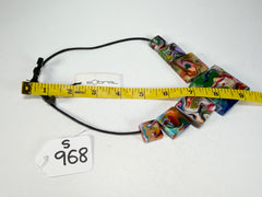 Sobral - Multi-Colour "Jackson" Pollock Resin Necklace ( 004295 )