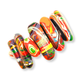 Sobral - Multi-Colour "Newanderthal" Pollock Elasticated Resin Bracelet ( 005263 )