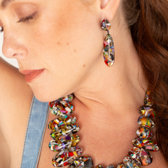 Sobral - Caillou Cristal "Caillou" Resin Earrings ( 005427 )