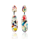 Sobral - Caillou Marfim "Caillou" Resin Earrings ( 005427 )