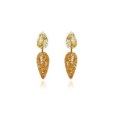 Sobral - Metalique "Water" Resin Earrings ( 004158 )
