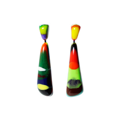 Sobral - Multi-Colour "Gleine" K.Polido Resin Earrings ( 004502 )