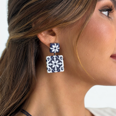 Sobral - Lisboa "Belém " Resin Earrings ( 005474 )