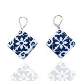 Sobral - Lisboa "Diamond Plate" Resin Earrings ( 005493 )