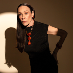 Sobral - Honey "Cusco" Resin Necklace ( 001614 )