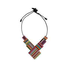 Sobral - Pop Art "Jackson" Resin Necklace ( 004295 )
