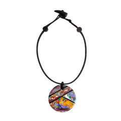 Sobral - Multi-Colour "Terra" Pollock Resin Necklace ( 005171 )