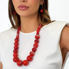 Sobral - Planets "Jupiter" Marte Resin Necklace ( 005453 )