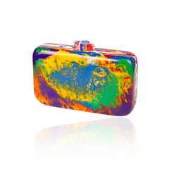 Sobral - Multi-Colour "Linda Purse" Pollock Resin Clutch Bag ( 005290 )