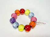 Zsiska - Colourful Beads Spectrum 11 Medium Bead Resin Bracelet ( 40103010400Q11 )