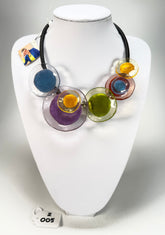 Zsiska - Flora "Prue Leith" Winter Spectrum 5 Bead Resin Necklace ( P0701500499Q05 )