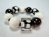 Zsiska - Itsy Bitsy Black & White Medium Resin Bracelet ( 9410301BLWHQ00M )