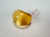 Zsiska - Precious Gold Leaf Resin Ring ( 1000602G000Q0M ) - Size UK O / US 7_