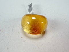 Zsiska - Precious Gold Leaf Resin Ring ( 1000602G000Q0M ) - Size UK O / US 7_