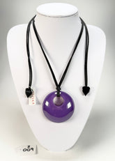 Zsiska - Colourful Statement "Pendant" Purple Resin Necklace ( 40102049018Q00 )
